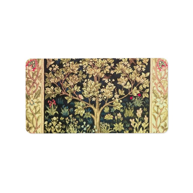 Etiqueta William Morris Tree Of Life (Frente)