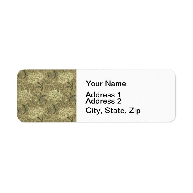 Etiqueta William Morris Windrush Wallpaper Pattern (Frente)