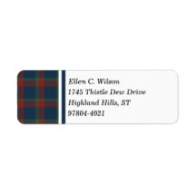 Wilson Clan Blue, Green e Red Scottish Tartan
