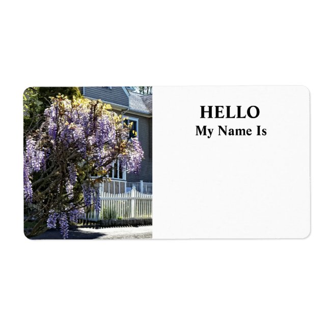 Etiqueta Wisteria in Bloom (Frente)
