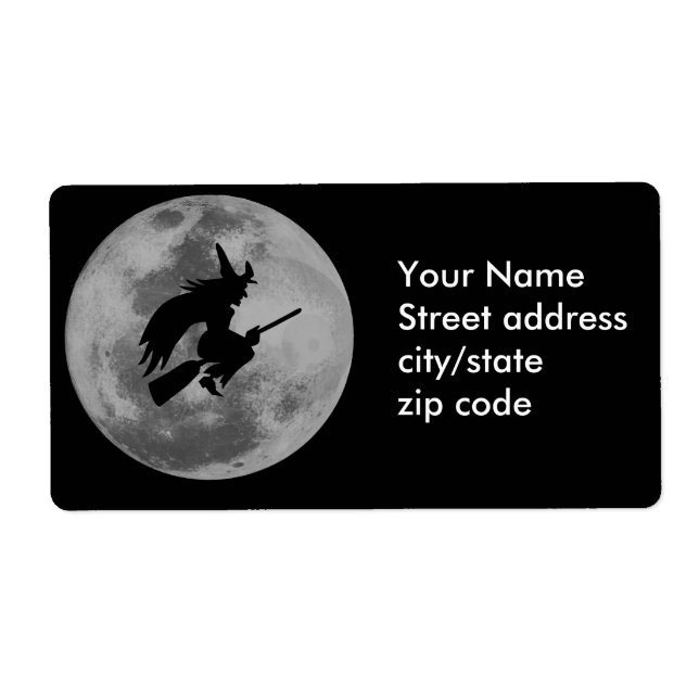 Etiqueta Witchy Moon (Frente)
