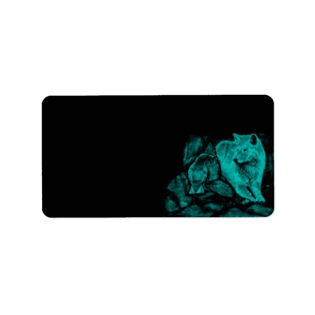 Etiqueta Wolf e Raven na Noite (Frente)