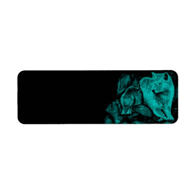 Etiqueta Wolf e Raven na Noite (Frente)