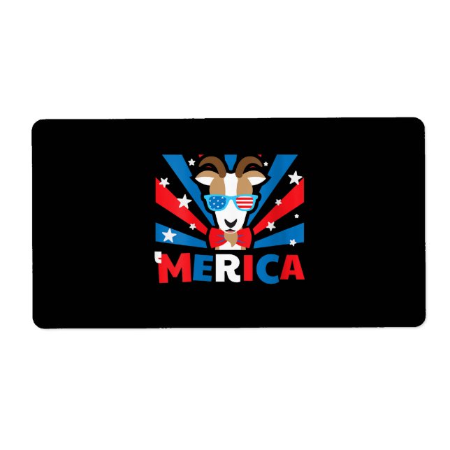 Etiqueta Womens Merica Goat (Frente)