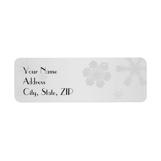 Etiqueta Wonderland Return Address (Frente)