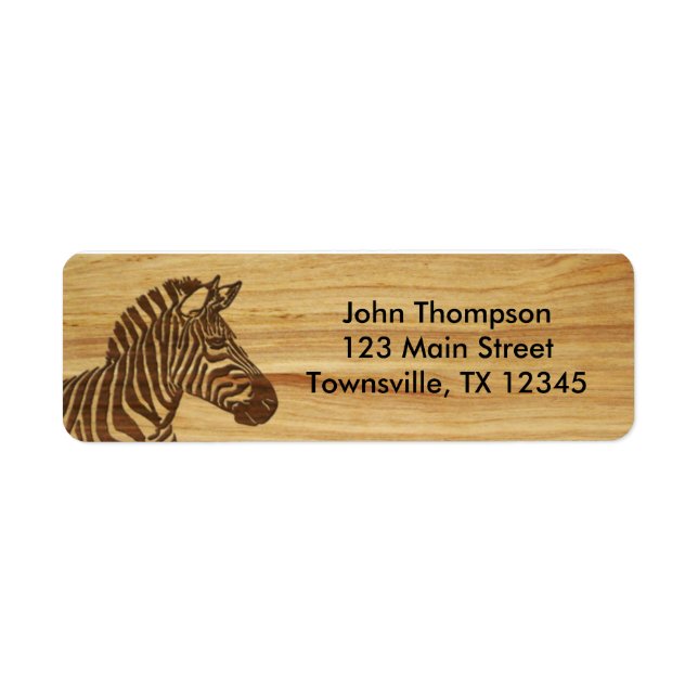 Etiqueta Wood Insolt Zebra (Frente)