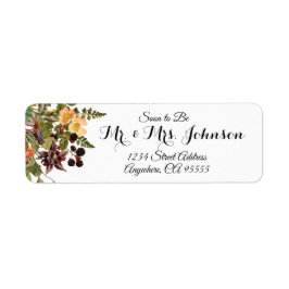 Etiqueta Woodland Floral Small Address Labels