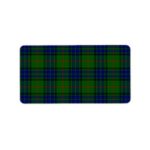 Etiqueta Xadrez azul-tartan Lauder