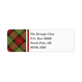 Etiqueta Xadrez de Natal russa