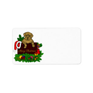 Etiqueta XMas Puppy