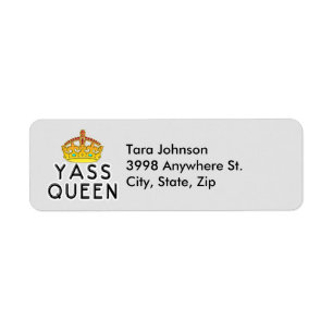 Etiqueta Yass Queen, Yas Kween, você é o chefe, ZFJG