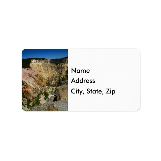 Etiqueta Yellowstone Grand Canyon (Frente)