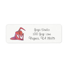 Etiqueta Yoga Girl Address Return Lable