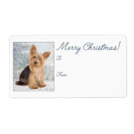 Etiqueta Yorkie Christmas Gift Stickers