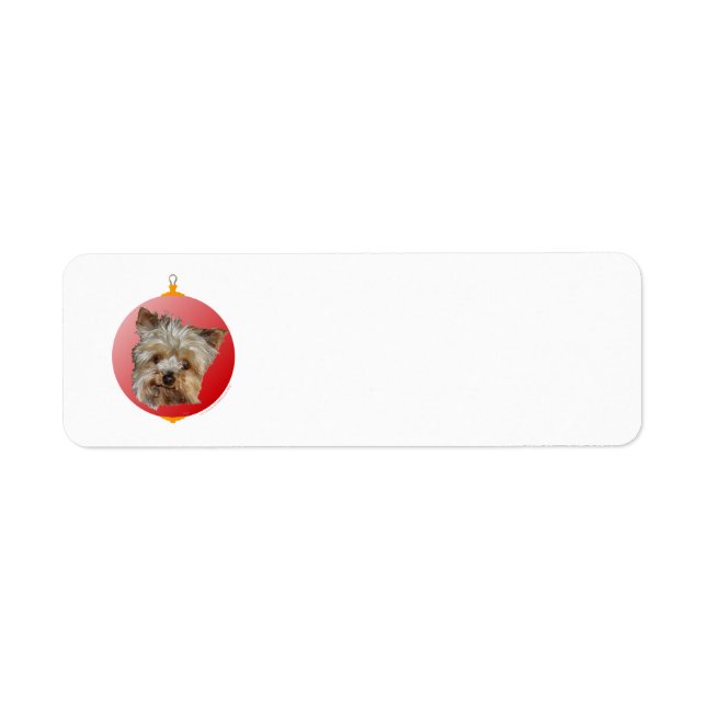 Etiqueta Yorkshire Terrier de Natal (Frente)
