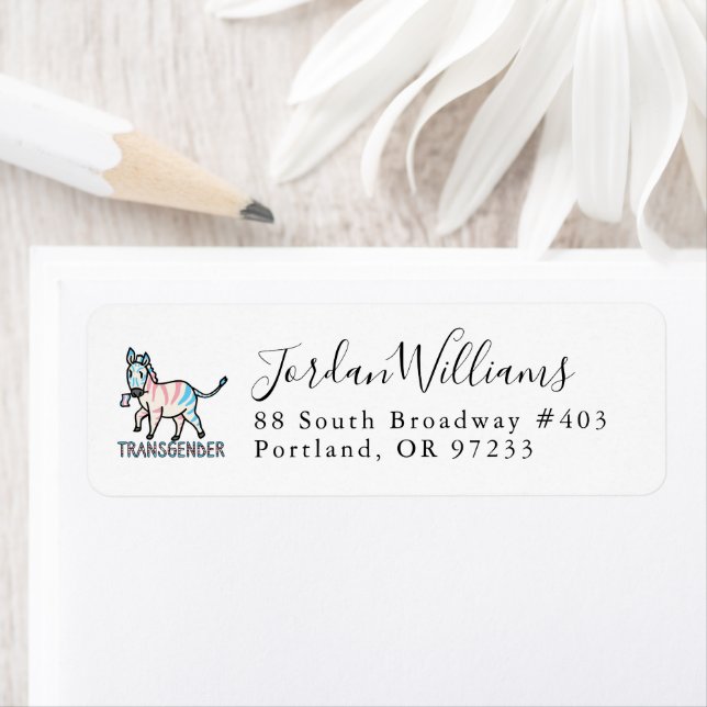 Etiqueta Zebra transgênero (Insitu)