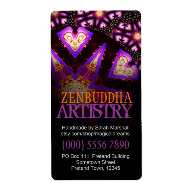 Etiqueta Zen Buddha 'Scopes Art Label (Frente)