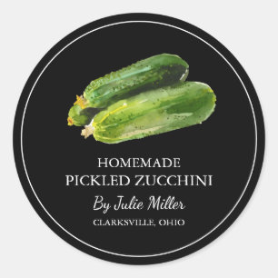 Etiqueta Zucchini Selecionada em Casa Simples