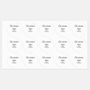 Etiquetas A aventura começa adicionar nome data ano local