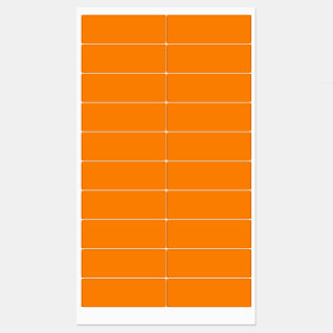 Etiquetas à prova d'água laranja