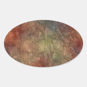 Etiquetas abstratas do Oval das cores de tom da