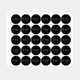 Etiquetas Add Your Own Logo Custom Business Modern Black