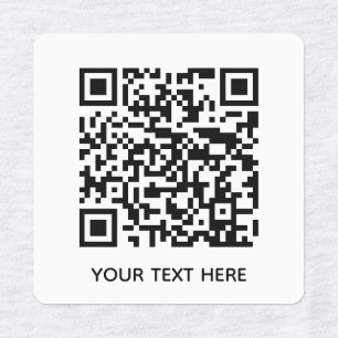 Etiquetas Adicionar seu próprio texto de código QR Digital