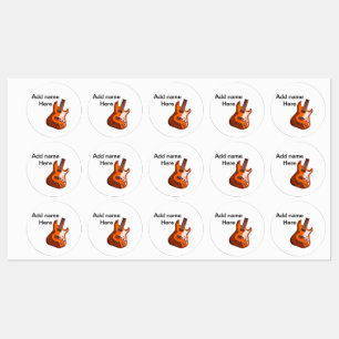 Etiquetas Adicione o nome do texto guitarra acústica castanh