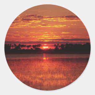 Etiquetas africanas do por do sol
