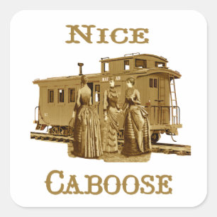 Etiquetas agradáveis do Caboose