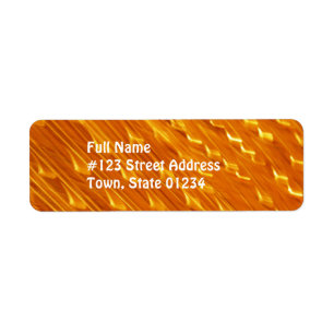 Etiquetas alaranjadas do enviamento da lava