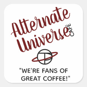 Etiquetas alternativas de Café do universo