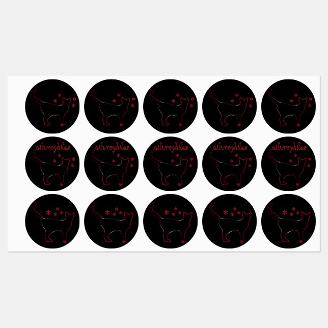 Etiquetas Ama de gato (Folha)