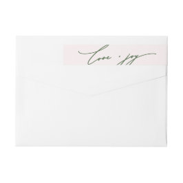 Etiquetas Amar e Alegria Caligrafia Escamotear Endereço de R