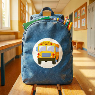 Etiquetas amarelas do auto escolar