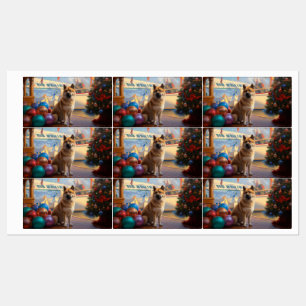 Etiquetas American Akita Christmas Cruise: Feriado Pawsome