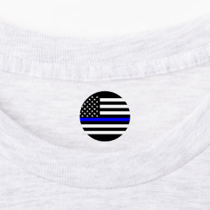 Etiquetas American Thin Blue Line Decor