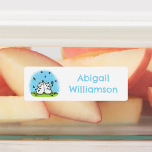 Etiquetas Amigos carneiros fofos cartoon personalizado