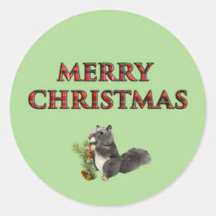 Etiquetas animais bonitos do Natal