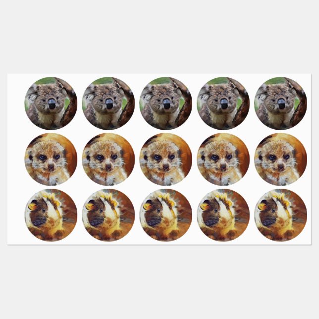 Etiquetas Animais Smartmix 1220 (Folha)