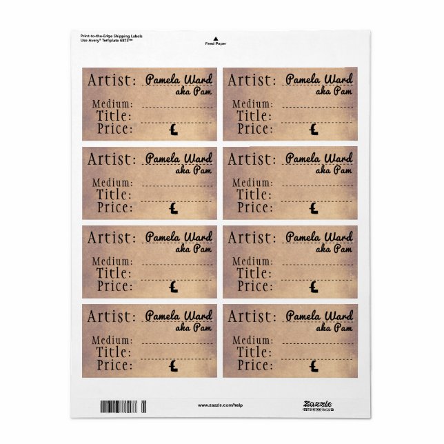 Etiquetas antigas (Toda a folha)