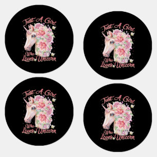 Etiquetas Apenas Uma Menina Que Ama Unicórnio