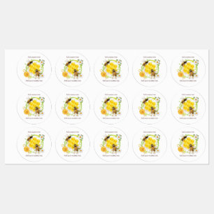 Etiquetas Apiarista Vendedor de Aveia de Abelhas de Mel