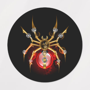 Etiquetas Aranha-do-galo em preto