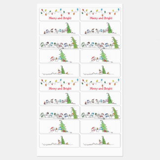 Etiquetas Armazenamento de Férias e presente