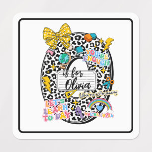 Etiquetas Arte Alfabética Personalizável “O é para” – Inspir