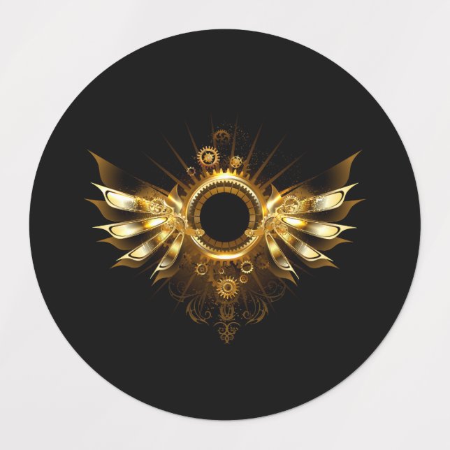 Etiquetas Asas de vapor (Design 1)