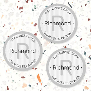 Etiquetas Aspecto moderno  Endereço de devolução ou outra