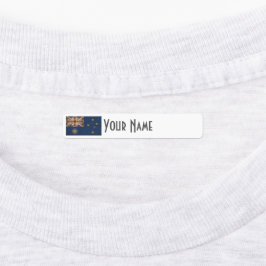 Etiquetas Australia Art Deco Flag Custom Iron-On Name Label