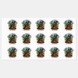 Etiquetas Autocolante Personalizado - Casa Assombrada